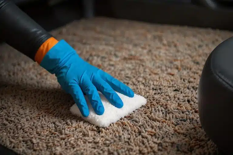 clean car carpets with baking soda