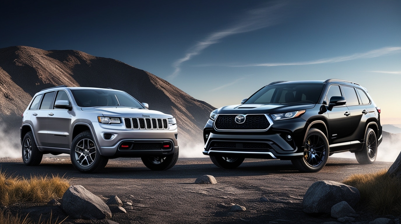 Jeep Grand Cherokee vs Toyota Highlander | Amazing Cars and Drives