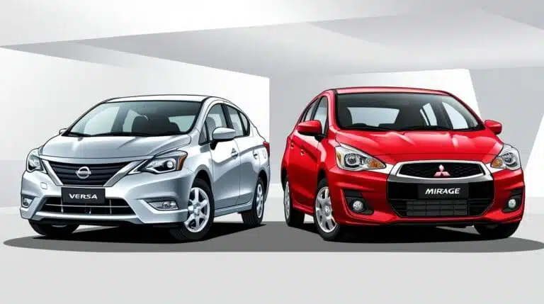 Nissan Versa vs Mitsubishi Mirage