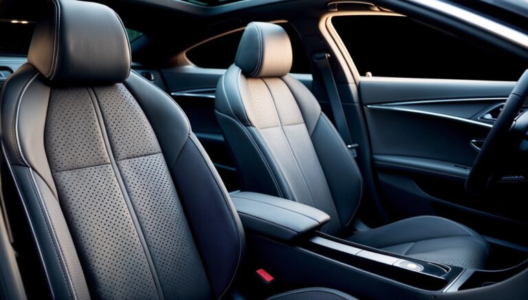 Clean Perforated Leather Seats