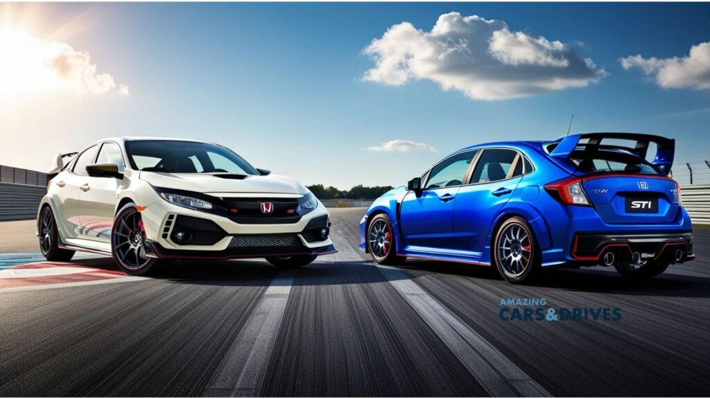 Extraordinary Subaru Impreza Wrx Sti Vs Honda Civic Type R Gallery