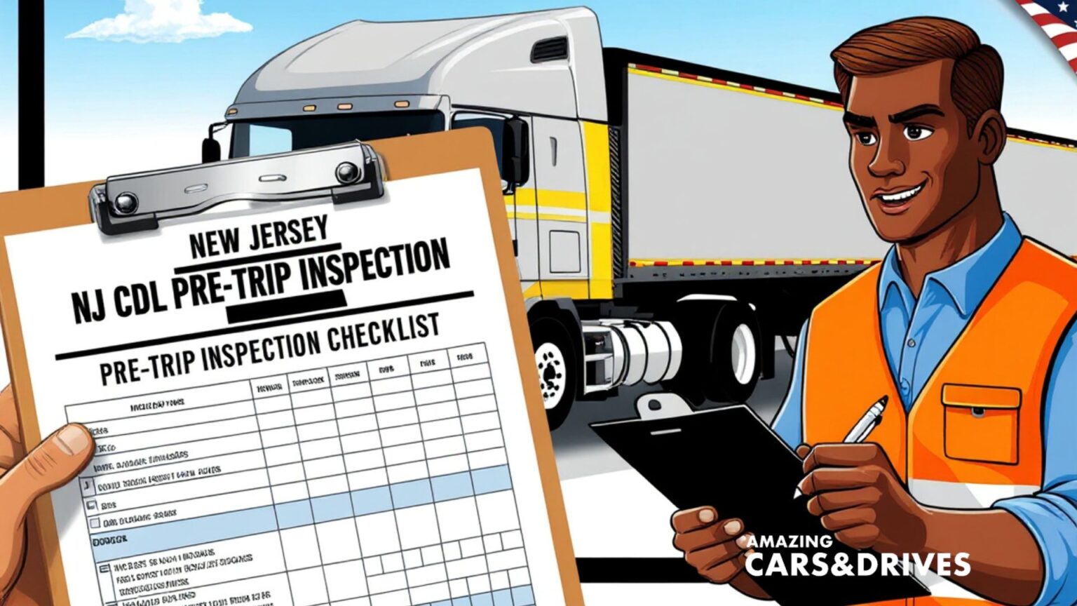 New Jersey NJ CDL Pre-Trip Inspection Checklist: Complete Driver's Guide